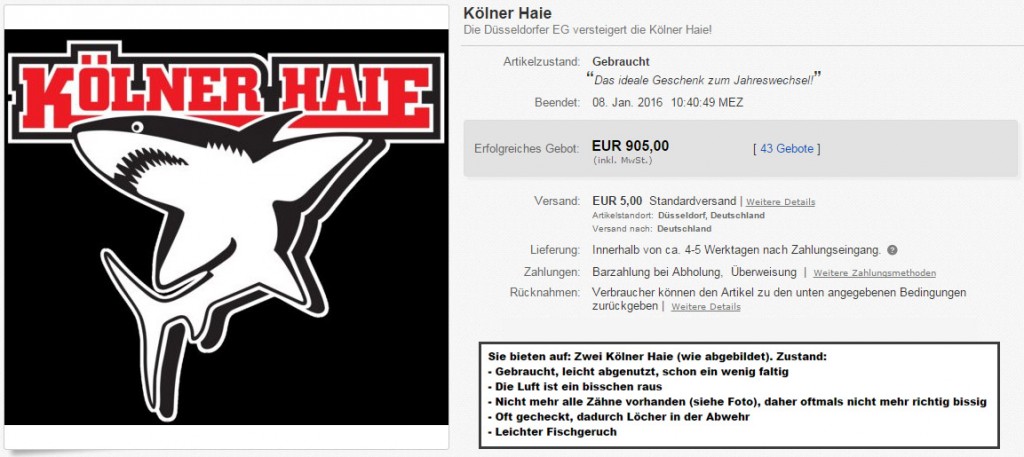 eBay Kölner Haie